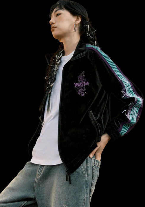 Velvet Knitted Loong Jacket